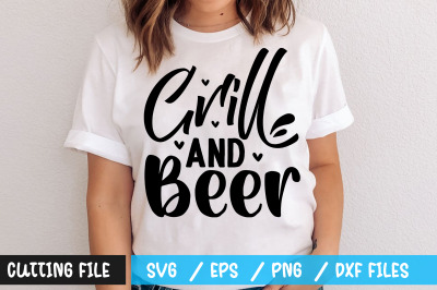 Grill and beer svg