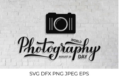 World Photography Day lettering