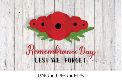 Remembrance Day calligraphy lettering