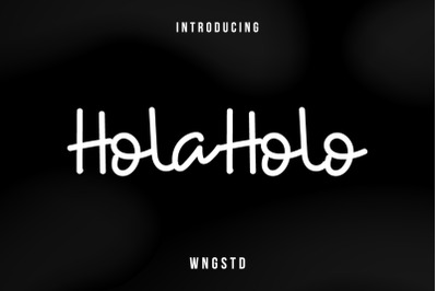 Holaholo - is a sweet and quirky handwritten font