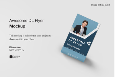 Awesome DL Flyer Mockup