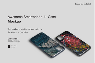 Awesome Smartphone 11 Case Mockup