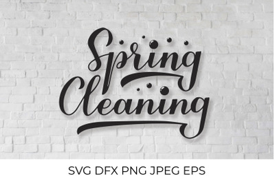 Spring cleaning calligraphy hand lettering