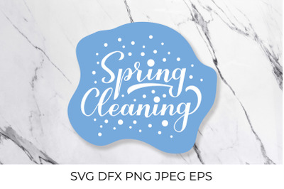 Spring cleaning calligraphy lettering