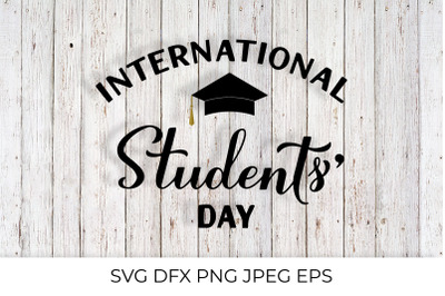 International Students Day lettering