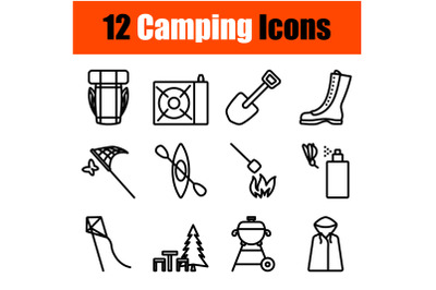 Camping Icon Set