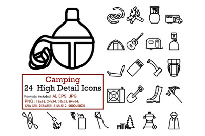 Camping Icon Set