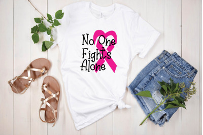 no one fights alone svg design