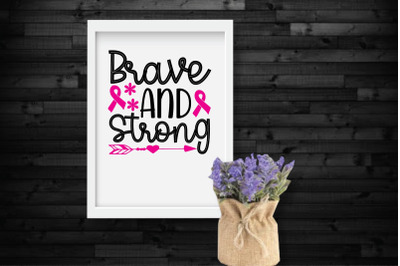 brave and strong svg design