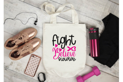 fight believe survive svg design