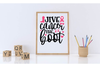 JIVE CANCER THE BOOT svg design