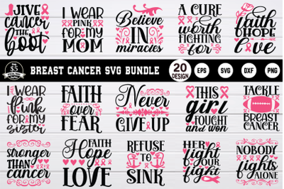 breast cancer svg bundle vol 3