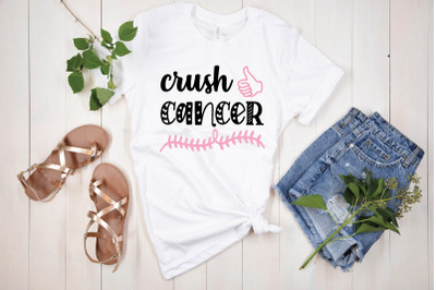 crush cancer svg design