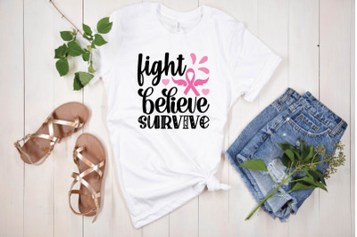 fight believe survive svg design