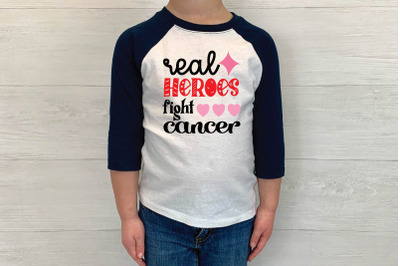 real heroes fight cancer svg design