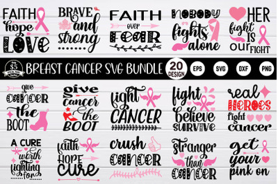 breast cancer svg bundle vol 4