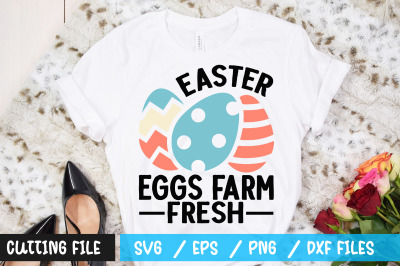 Easter eggs farm fresh svg