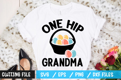 One hip grandma svg