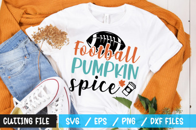 football pumpkin spice svg