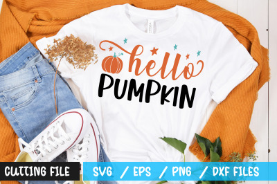 hello pumpkin svg