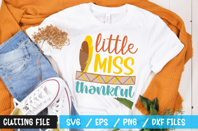 little miss thankful svg