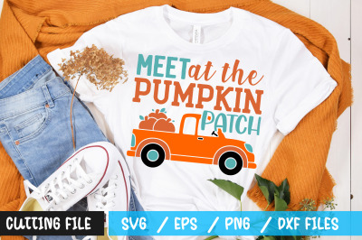 meet at the pumpkin patch svg