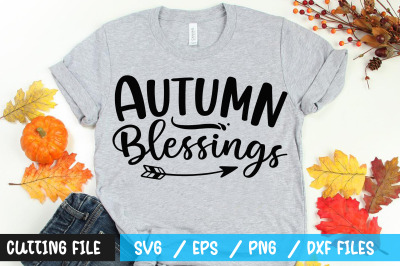 Autumn blessings svg