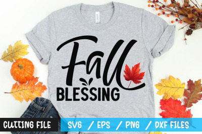 Fall blessing svg