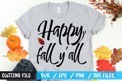 Happy fall yall svg