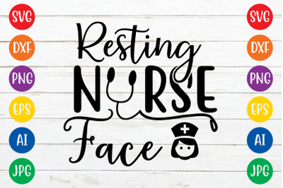 Resting nurse face