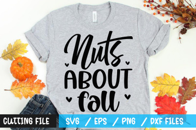 Nuts about fall svg