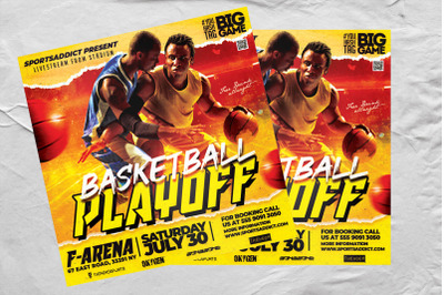 Basketball Playoffs Sports Flyer