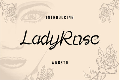Lady Rose - a playful and modern script font