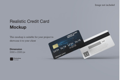 Realistic Credit Card Mockup