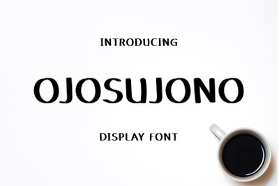 Ojosujono - Display Font