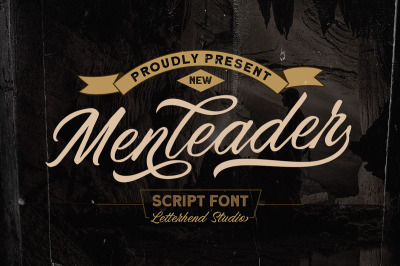 Menleader - Script font