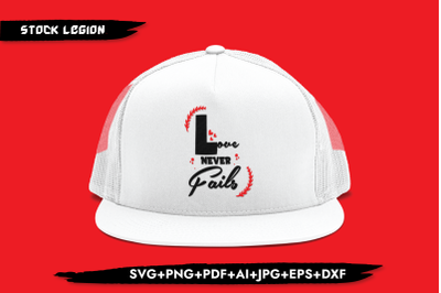 Love Never Fails SVG