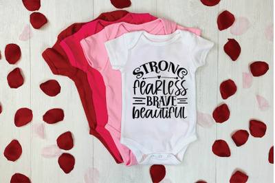 strong fearless brave beautiful svg design