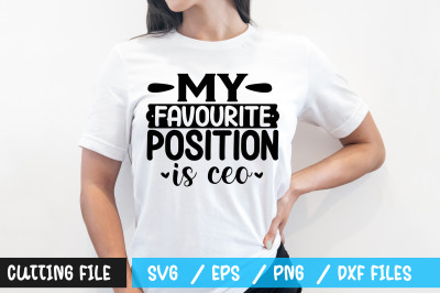 My favourite position is ceo svg