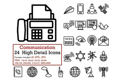 Communication Icon Set