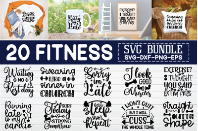 fitness svg bundle