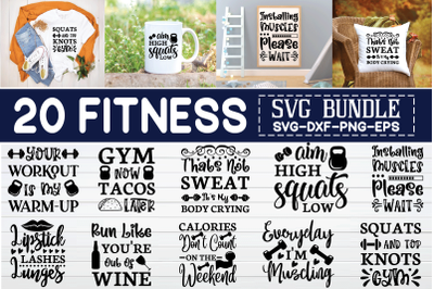 fitness svg bundle vol 1