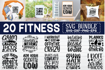 fitness svg bundle vol 2