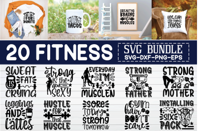 fitness svg bundle vol 3