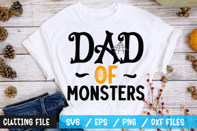 Dad of monsters svg