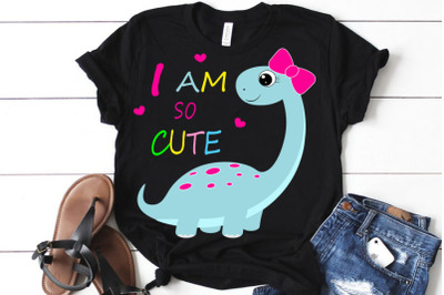 Cute girl dinosaur svg, cute dinosaur svg, clipart, funny dino svg, cr