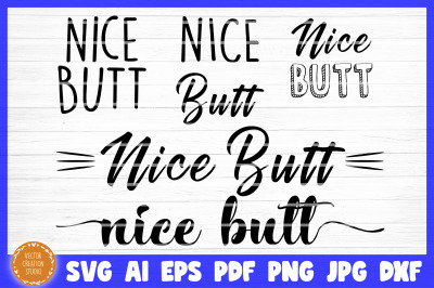 Nice Butt Bathroom SVG Cut File