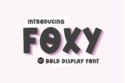 FOXY Bold Display Font