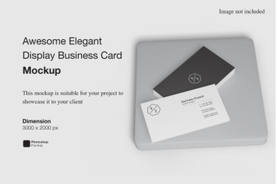 Awesome Elegant Display Business Card Mockup