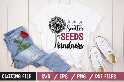 Scatter seeds kindness svg